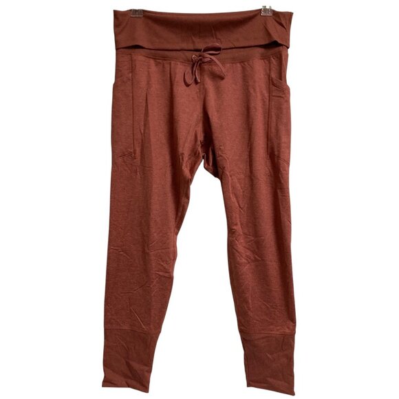 Womens OLD NAVY Cozecore Fleece Lined Foldover Waist Jogger Pants PINK XL Petite - Picture 1 of 2